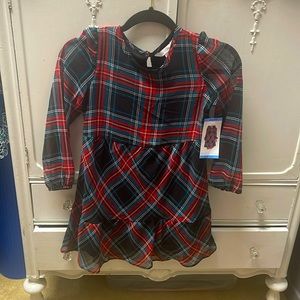Mommy & Me Draper James Long Sleeve Plaid Dress. 6x (S)